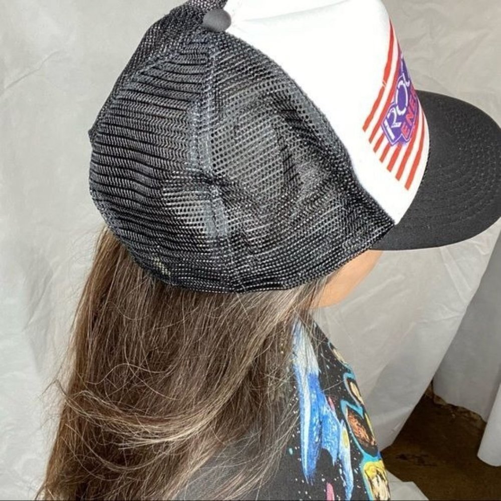 Nissun Cap Rockstar Energy Drink Snap Back Trucker rock Star Hat - Picture 4 of 9